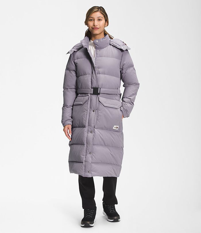 Parka The North Face Mujer Gris Sierra Largos Down 18359DERF